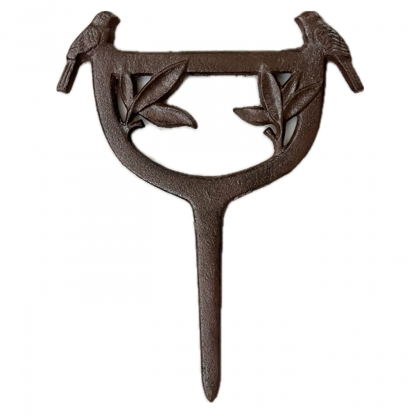 Škrabák na topánky s vtáčikmi liatina 34x27cm