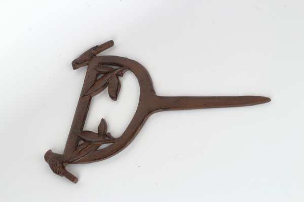 Škrabák na topánky s vtáčikmi liatina 34x27cm