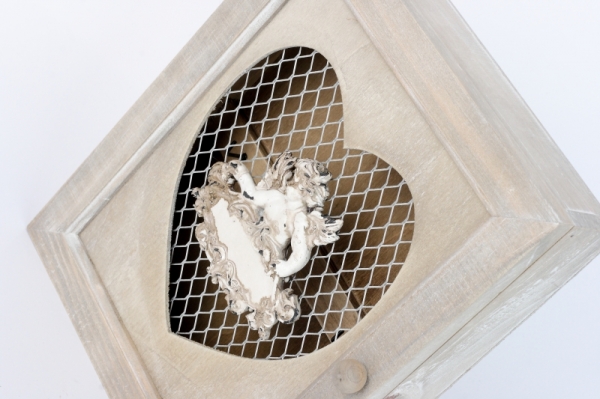 Skrinka na kľúče s anjelom 24x20x6cm