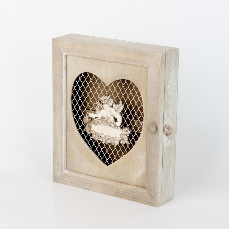 Skrinka na kľúče s anjelom 24x20x6cm