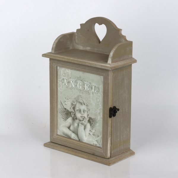 Skrinka na kľúče s anjelom 30x17x8cm