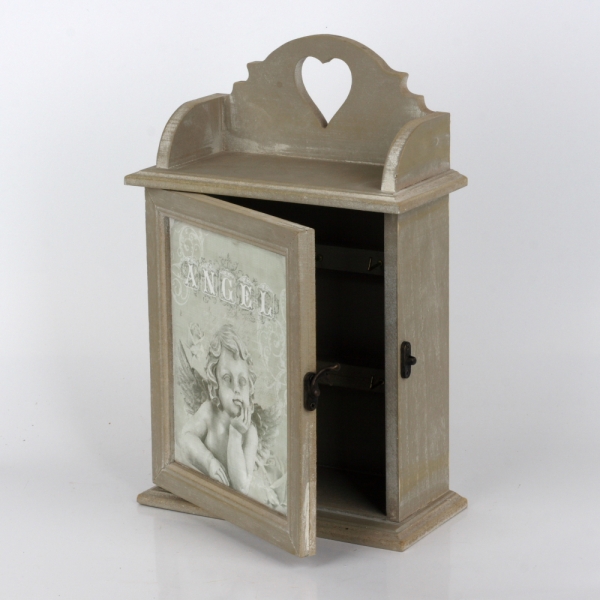 Skrinka na kľúče s anjelom 30x17x8cm