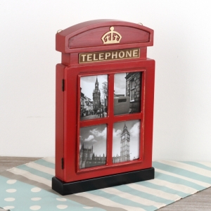 Skrinka na kľúče Telephone 39,5x6,5x23x5cm