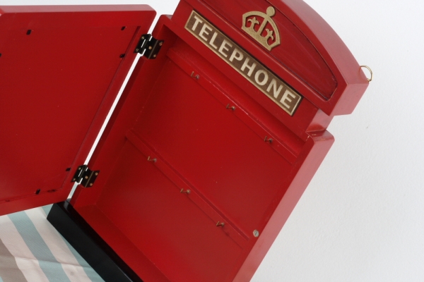 Skrinka na kľúče Telephone 39,5x6,5x23x5cm