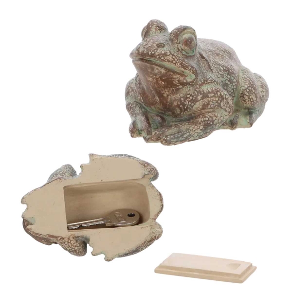 Skryša na náhradný kľúč Žaba 10 cm