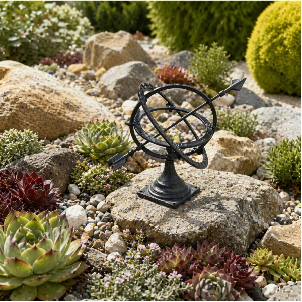 Slnečné hodiny kovové 26 cm