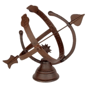 Slnečné hodiny liatina 26,5x34,7x29,5cm