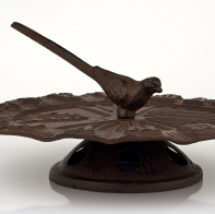 Slnečné hodiny liatina s vtáčikom priemer 31 cm