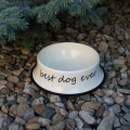 Smaltovaná miska pre psa Best dog ever 24cm