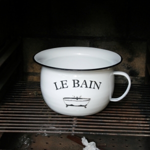 Smaltovaný hrniec - nočník RETRO pr.22cm