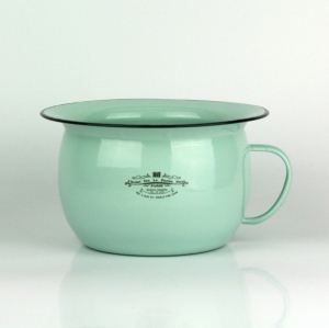 Smaltovaný nočník - tyrkys 22 cm