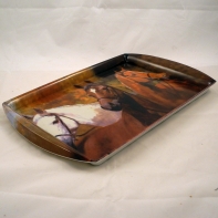 Raňajkový tácku motív koňa 43x28x3cm