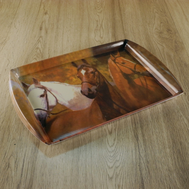 Raňajkový tácku motív koňa 43x28x3cm