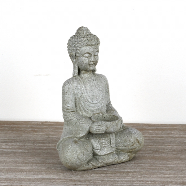 Socha Buddha sa svietnikom 18x11x27cm
