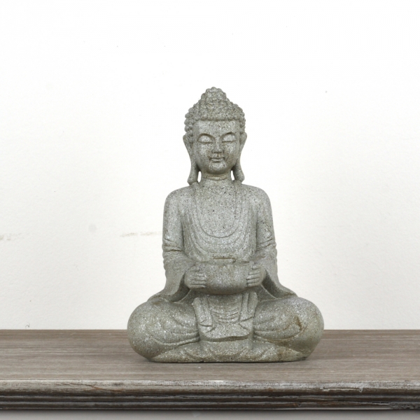 Socha Buddha sa svietnikom 18x11x27cm