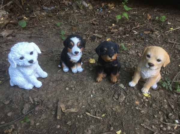 Socha do záhrady šteniatko 16cm