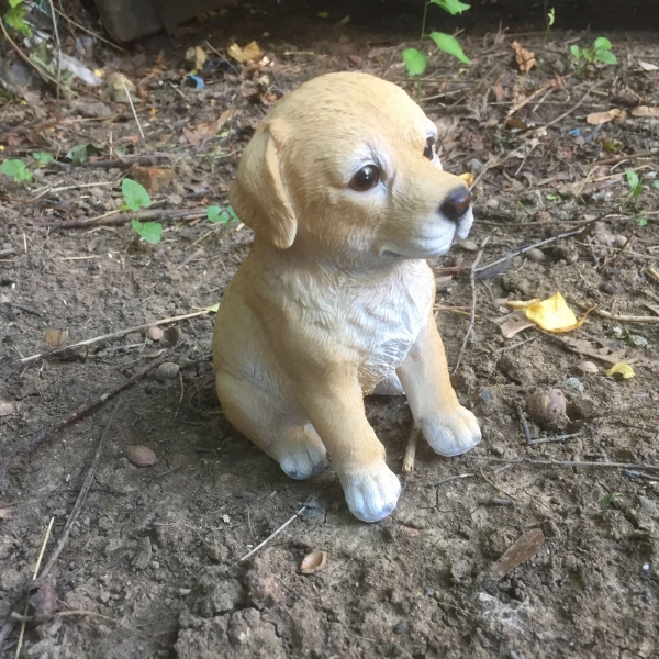 Socha do záhrady šteniatko 16cm