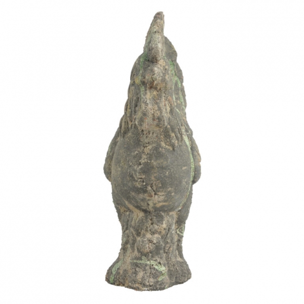 Socha Kohút s patinou 28 x 12 x 36 cm terakota