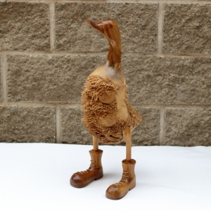 Sochy do záhrady - strapatá kačica 60cm