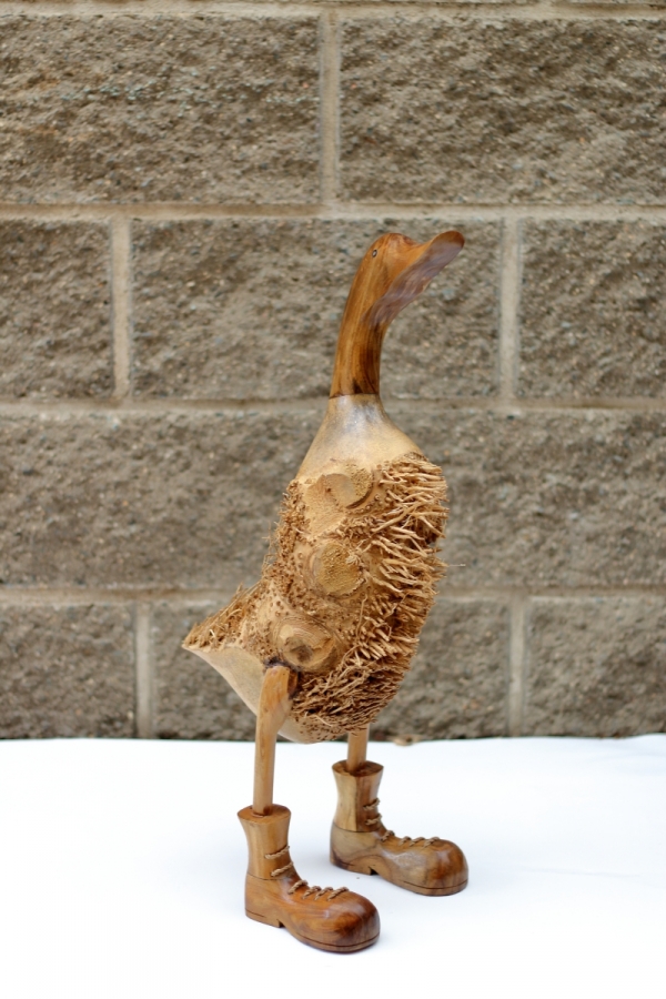 Sochy do záhrady - strapatá kačica 60cm