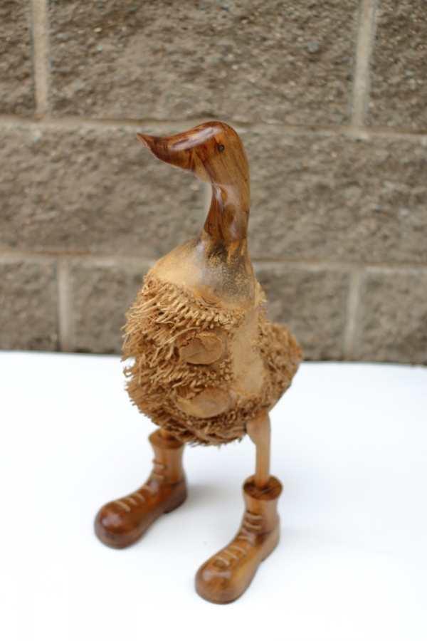 Sochy do záhrady - strapatá kačica 60cm