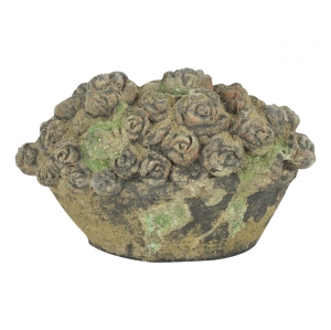 Sochy na záhradu záhradná keramika kôš kvetín mach