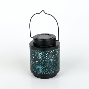 Solárna lucerna vonkajší 16cm modrá