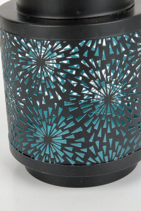 Solárna lucerna vonkajší 16cm modrá