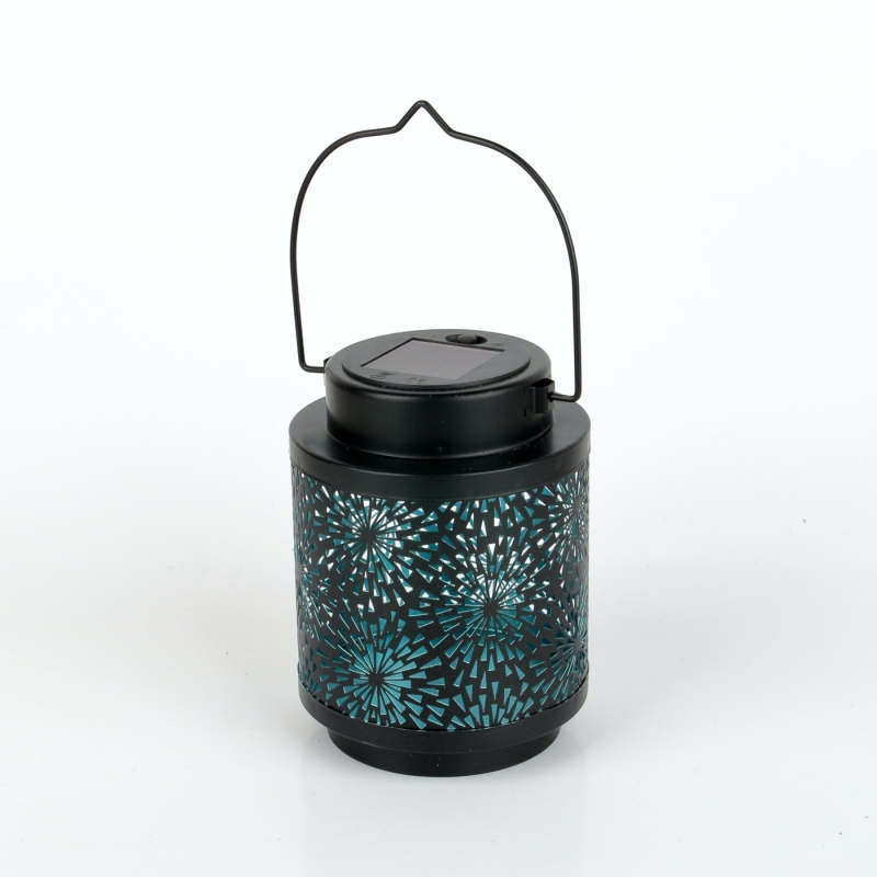 Solárna lucerna vonkajší 16cm modrá