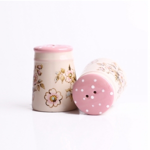 Soľnička a korenička keramika Rose 7,5x5,5cm