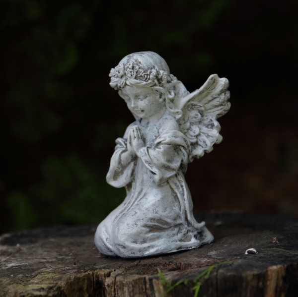 Soška anjel modliaci sa