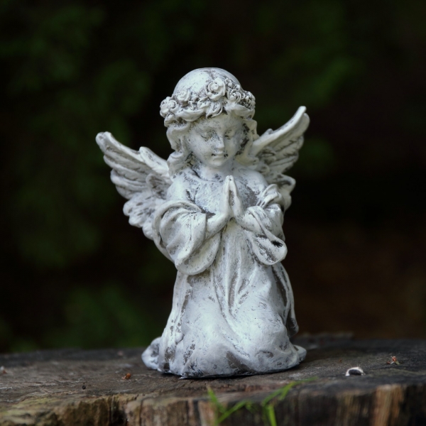 Soška anjel modliaci sa