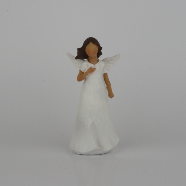 Soška anjel s dlaňou na hrudi 14cm