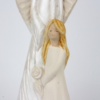 Soška anjela Matka s dcérou 32cm