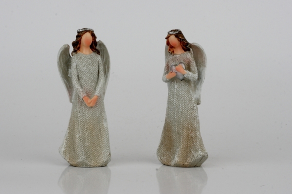 Soška anjela s čelenkou a srdcom 9,5cm