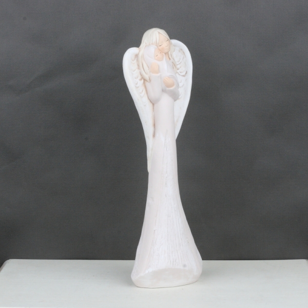 Soška anjela s bábätkom Materská láska 38cm