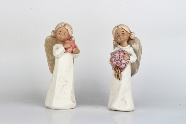 Soška anjela so srdcom 15cm