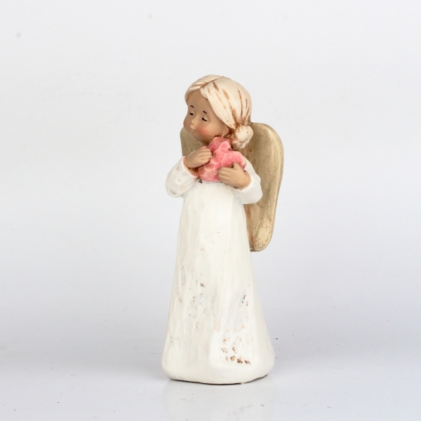 Soška anjela so srdcom 15cm