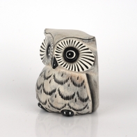 Soška biela sova 10cm