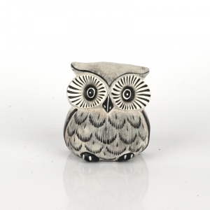 Soška biela sova 7cm