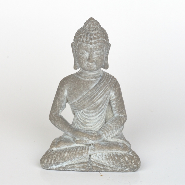 Soška Buddha ruky v lone betón 14cm 
