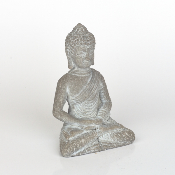 Soška Buddha ruky v lone betón 14cm 