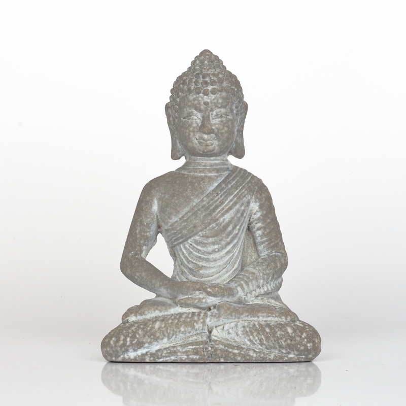 Soška Buddha ruky v lone betón 14cm 