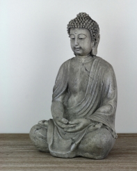 Soška Buddha sivý 38cm
