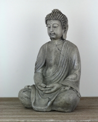 Soška Buddha sivý 38cm