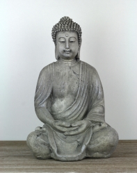 Soška Buddha sivý 38cm