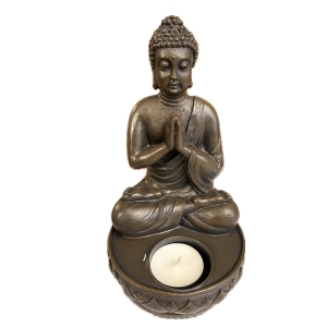 Soška Budhu svietnik 18cm