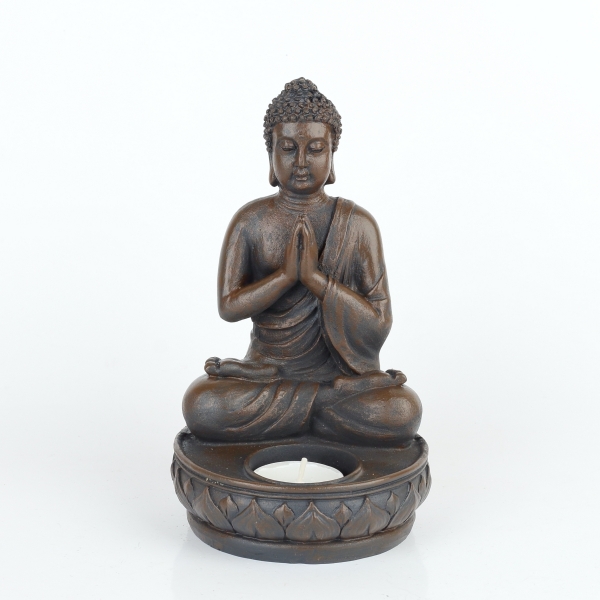 Soška Budhu svietnik 18cm