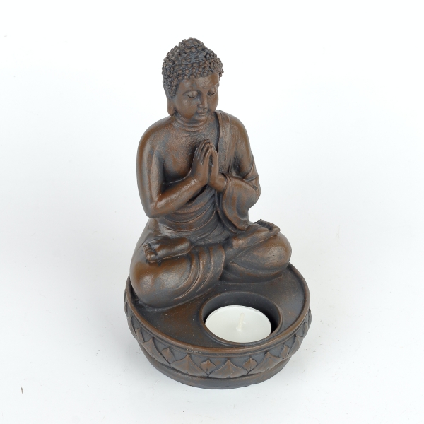 Soška Budhu svietnik 18cm