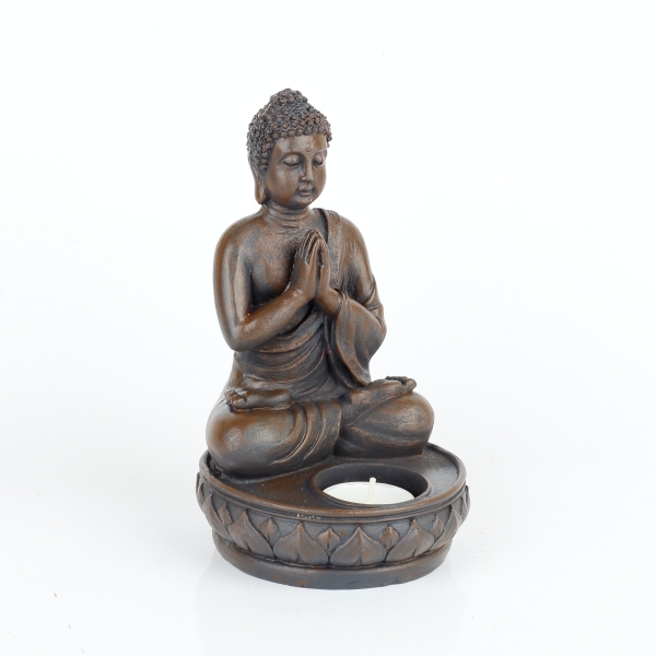 Soška Budhu svietnik 18cm